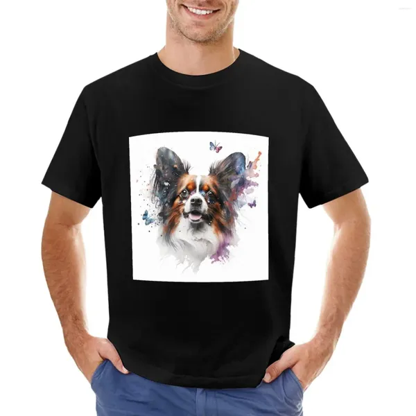 Regatas masculinas Butterfly Kisses: Papillons em fotos Camiseta Anime Camisetas em branco masculinas