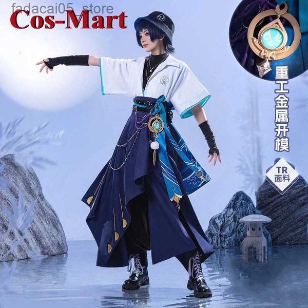 Thema Kostüm Cos-Mart Spiel Genshin Impact Wanderer/Scaramouche Cosplay Kommen Täglich Mode Uniform Aktivität Party Rollenspiel Kleidung Q240130