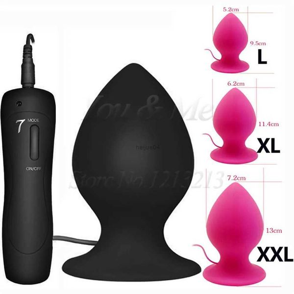 Vibratori Grande vibratore anale Giocattoli del sesso Donna Uomo Silicone Super Big Butt Plug Enorme spina anale Unisex Ano Espansione Giocattoli erotici Prodotto del sesso