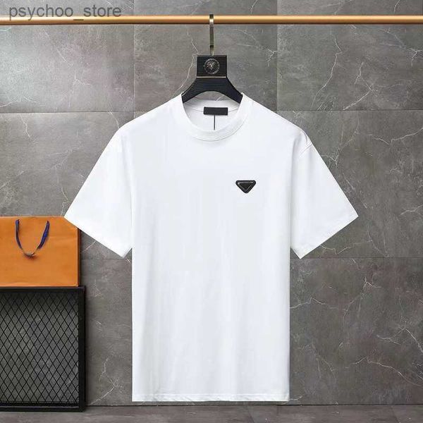 T-shirt da uomo t-shirt da uomo homme t-shirt da uomo firmata top lettera stampata oversize a maniche corte felpa tee-shirt pullover in cotone estivo vestire Q240130