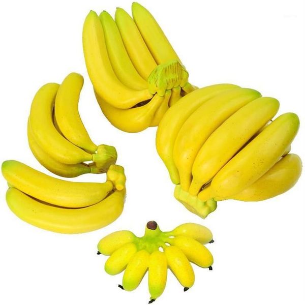Simulazione Bolla Grande Banana Frutta Modello Display da tavolo Decorazione della casa Giocattoli Artigianato in plastica Puntelli Party233Z