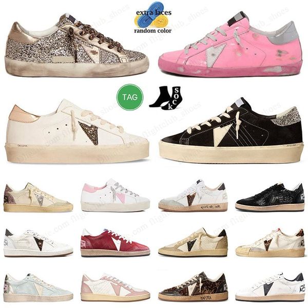 scarpe firmate Golden Casual sneakers 2024 mid hi ball star Italia Marca Bianca Nera Sneaker fare vecchia scarpa sporca classica allacciata Royal Blue Bianco Oro Sparkle scarpe da ginnastica