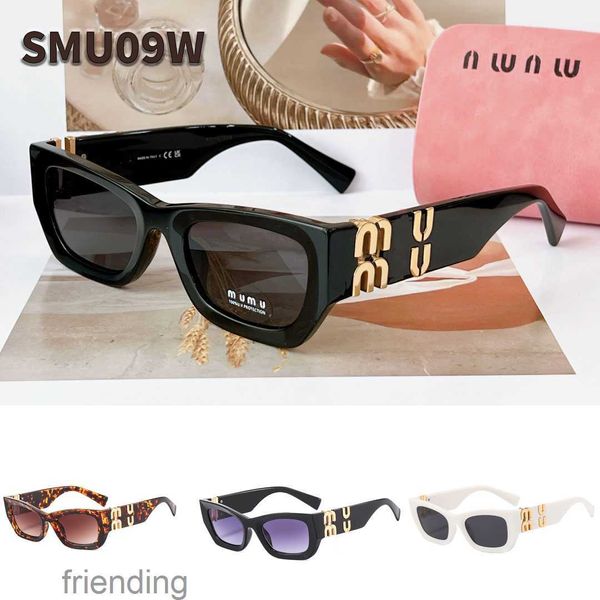 Miumius Smu09ws Sonnenbrille, italienischer Designer, offizielle Website, 1 Brille, hochwertiges PC-Blatt, klassisches Luxus-Cat-Eye-Design, 3FDG, 3FDG