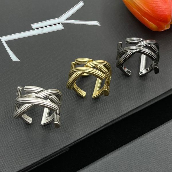 Designer-Ring, Luxus-Damen-Designer, Ring mit offenem Ende, Splitter, Mode, klassischer Schmuck, Paar-Stile, Jubiläumsgeschenk, Hochzeit, Liebhaber, Geschenke, schön