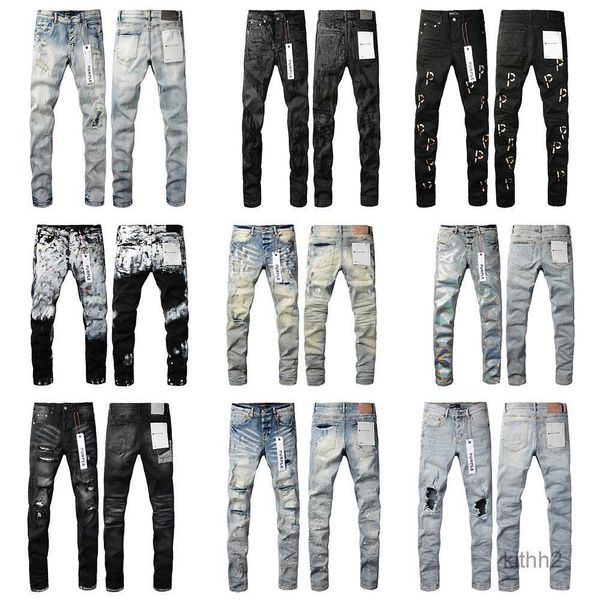 Gerades Bein für Männer Designer Hip Hop Mode Herren Hosen Jeans Top Qualität Motorrad Cool Denim Hose MJLV 4XI8