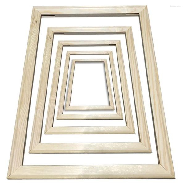 Quadros Estável Grande Moldura DIY Madeira Natural Po Emoldurado Fotos de Parede Pintura Diamante Pôsteres Decoração de Casa