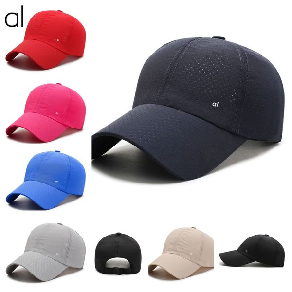 AL-0060 Yoga-Hüte Herren- und Damen-Baseballmützen Mode schnell trocknender Stoff Sonnenhut Caps Strand Outdoor-Sport Einfarbiger Farbton