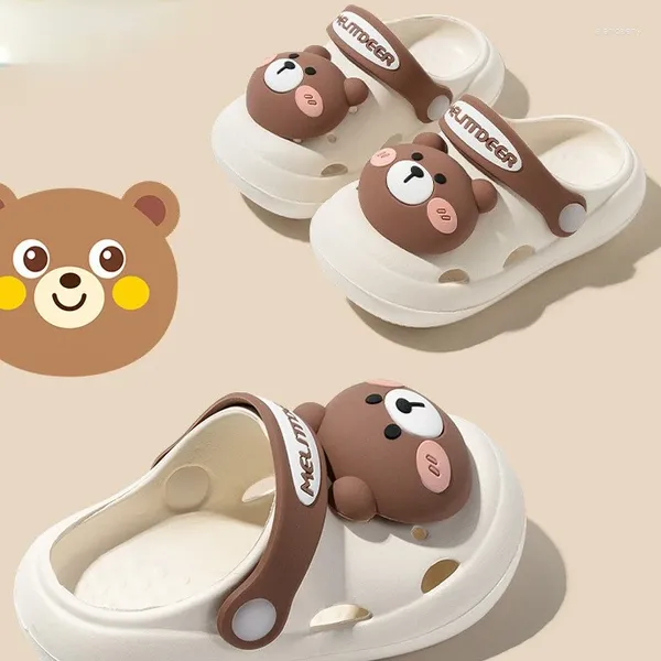 Sandali Pantofole estive per bambini Outdoor antiscivolo e fondo morbido Comfort Cute Baby Hole Shoes Ragazzi Ragazze Casa