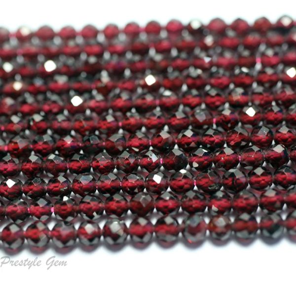 Alaşım Meihan (2 iplikçik/set) Doğal kırmızı garnet 4mm Yuvarlak Tohum Gevşek Boncuklar Taş Takı Tasarımı Toptan Satış