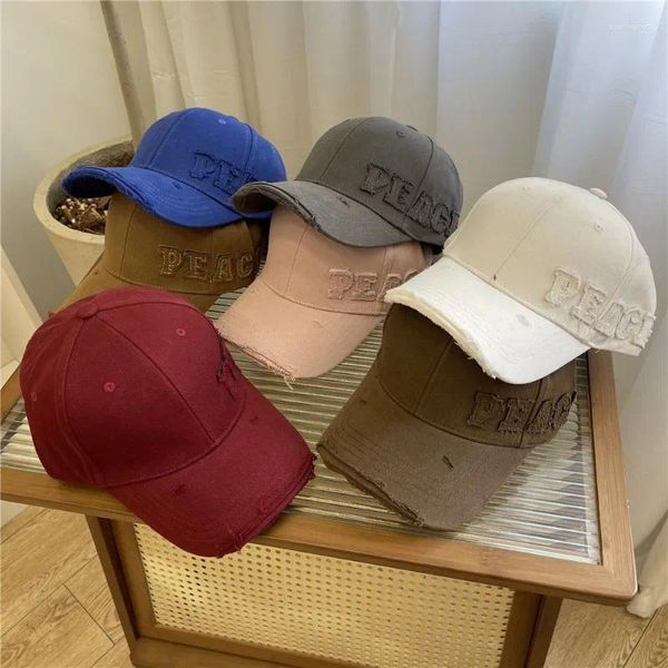 Berretti da baseball Cappello da baseball coreano con foro da strada per uomo e donna Primavera Autunno Trend Coppia Casual Versatile parasole regolabile Berretto hip-hop