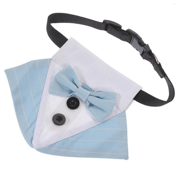 Vestuário para cães Pet Bib Pictures Lenços para cães médios Cool Stylish Suit Bandana Poliéster Decor