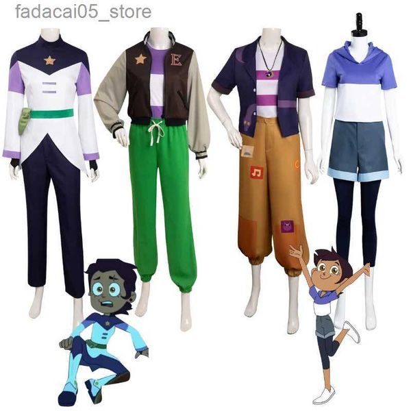 Tema Traje Feminino Luz Noceda Cosplay Venha A Coruja Cos Casa Adulto Mulheres Top Calças Outfits Halloween Carnaval Festa Fantasia Role Play Terno Q240130