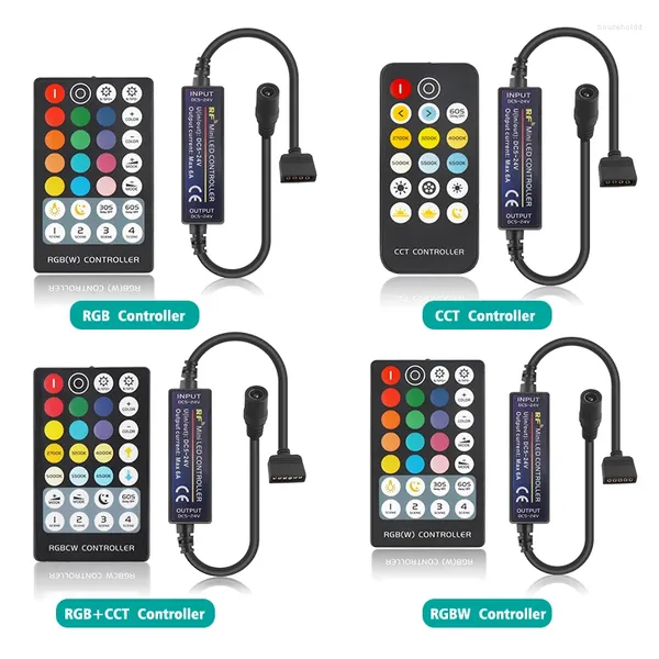 Controller Mini Controller RGB wireless Striscia LED Telecomando RF per 4 5 6 pin RGBW RGBWW CCT Tape Light DC5-24V Dimmer