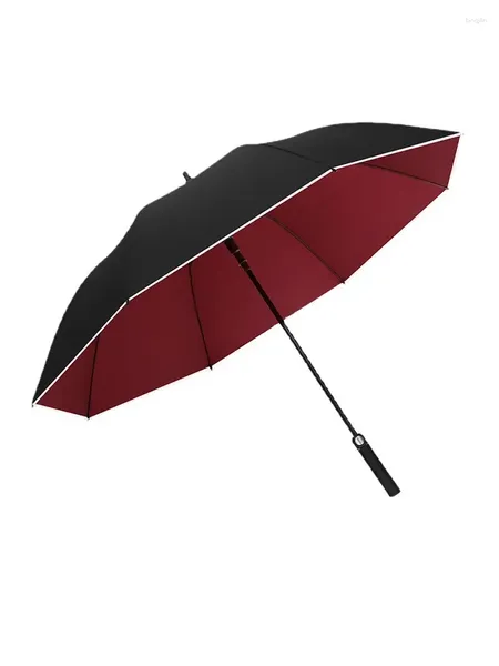 Guarda-chuvas Reforçado Negócio Preto Guarda-chuva Homens À Prova de Vento Grande Carro Sol Ao Ar Livre Guarda Chuva Parapluie Rainware Sol