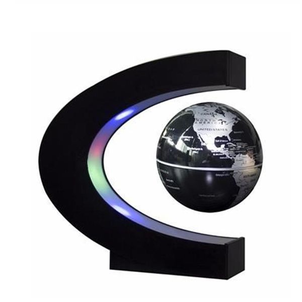 Globo a levitazione magnetica Luce notturna Mappa del mondo galleggiante Lampada a sfera Illuminazione fredda Decorazione per la casa per ufficio Lampada a globo terrestre295R