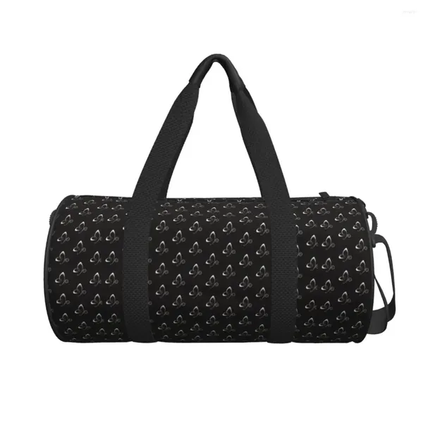 Borsoni Borsa da viaggio a farfalla bianca Animali volanti Nuoto Sport Grande Divertente Palestra Maschio Femmina Personalizzato Fitness impermeabile