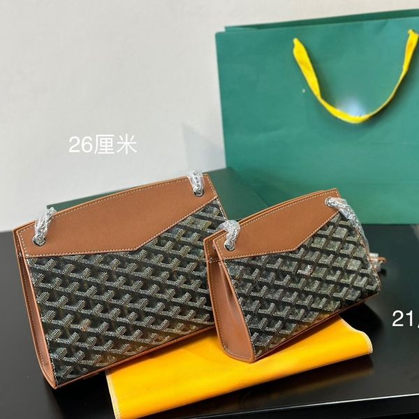 Designer-Tasche Damen Umhängetasche hochwertige Y-Kette Umhängetasche aus Leder