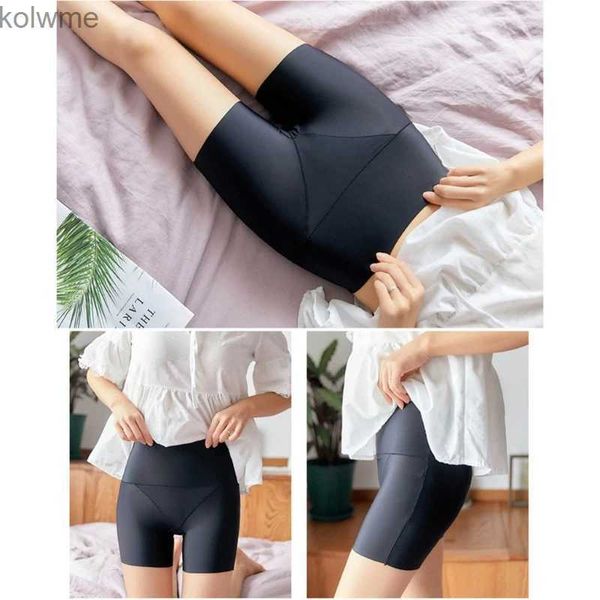 Leggings da donna Allenamento da donna Pantaloncini da yoga Mutandine traspiranti in seta di ghiaccio Pantaloni corti di sicurezza sexy senza soluzione di continuità Boxer per la gonna del vestito Dropshipping YQ240130