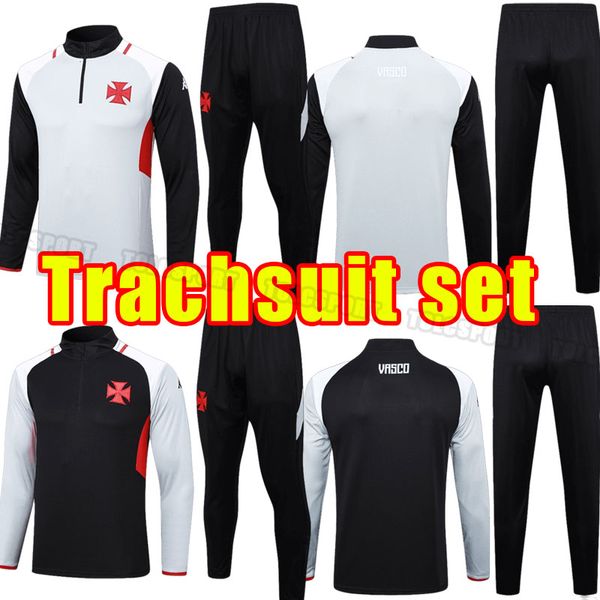 Çocuk Çocuk 2324 Vasco Da Gama Raniel Mens Futbol Formaları G. Pec Juninho Getulio Full Set Uzun Kollu Ceket Pantolon Pantolon Trailsuit Eğitim Seti Kitleri Boyut 10-18