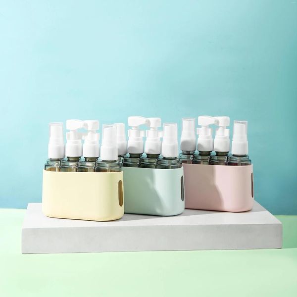 Bottiglie di stoccaggio Set di bottiglie da viaggio per profumo 3/4-in-1 Combinazione riutilizzabile Shampoo Gel doccia Lozione per lavaggio a mano Kit vuoto diviso
