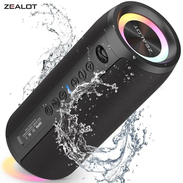 Zealot s51pro 40w hightooth ser 3d estéreo baixo bluetooth portátil ipx5 à prova dwaterproof água adequado tws boom box 240125