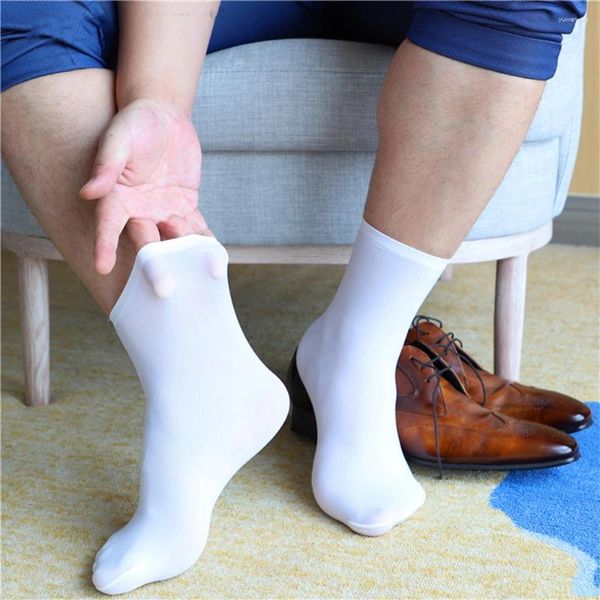 Herrensocken Damen Herren Kurze elastische ultradünne seidige Strümpfe Unisex Business Formelle Kleidung 1 Paar