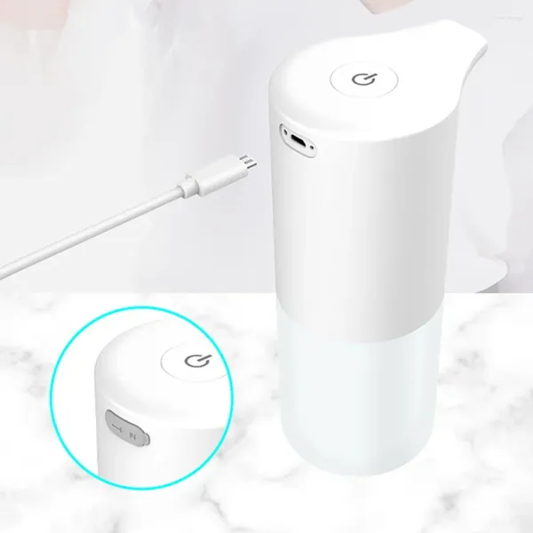 Dispenser di sapone liquido Ricarica USB automatica Sensore di induzione a infrarossi Lavamani Disinfettante per le mani Touchless Shoe Bathroom