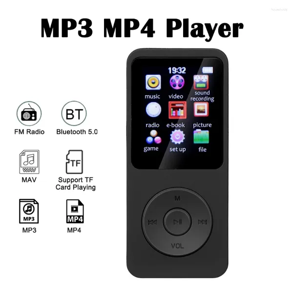 Портативный MP3-плеер 1,8-дюймовый цветной экран Walkmen HIFI Bluetooth Совместимые электронные книги Запись спортивных MP4 FM-радио Музыка