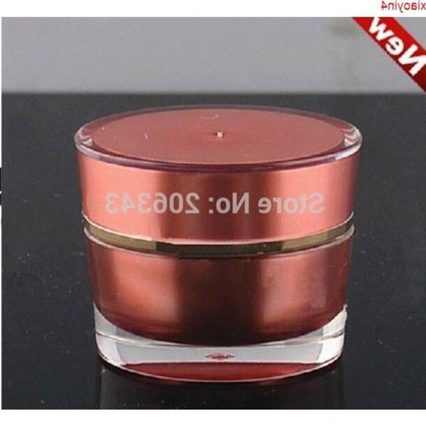 Flacone di crema a forma di cono rosso ACRILICO da 10 g, contenitore per cosmetici, vasetto di crema, vasetto per cosmetici, confezione per cosmeticimigliore quantità Uwawm