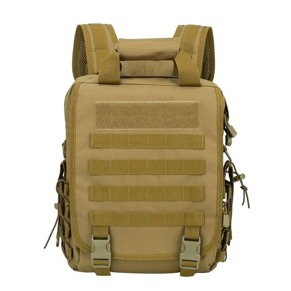 Camuflagem ao ar livre fãs do exército mochila portátil multifuncional bolsa de ombro bolsa único soldado tático mochila bolsa 240124