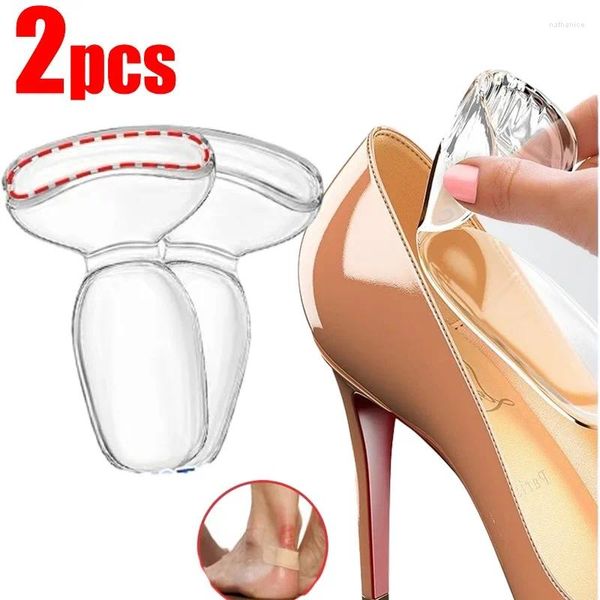 Calzini da donna Solette in gel di silicone due in uno Tacchi alti Inserti morbidi antiscivolo Accessori per scarpe Sollievo dal dolore Antiusura Cuscino per mezzo piede