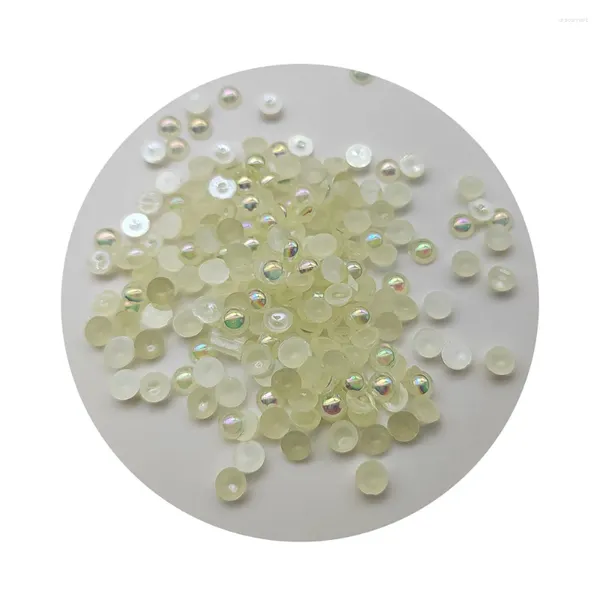 Dekorative Blumen Mix Klar Halbrund Kristall AB Candy Fishbowl Acrylperlen Flacher Kunststoff Edelstein Für Hochzeit Schmuck Kleidung Herstellung DIY