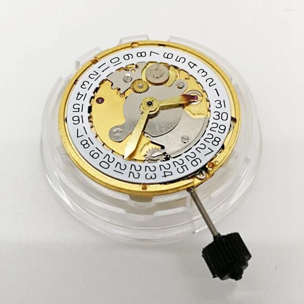 Wanduhren ETa 2824 Uhrwerk Ersatz Mechanisch Automatik Datumsanzeige Uhr Reparaturwerkzeug Silber