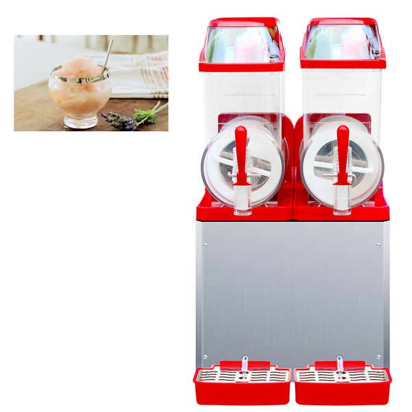 Maschine für gefrorene Getränke, Mixer, weiches, matschiges gefrorenes Getränk, 2 Tanks, kommerzielle Slushee-Eismaschine