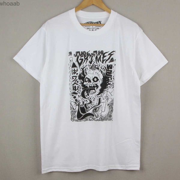 Erkek Tişörtleri Grimes T-Shirt Vizyonları Claire Boucher 4AD Elektronik Deneysel Beyaz Pamuk Yaz Tee 240130