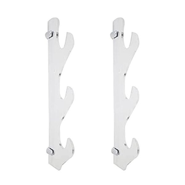 Hooks Rays 1PAIR Taşınabilir Ev Dekoru Katana için Kolay Kurulum Ekran Stand Vidalı Evrensel Duvara Bağlı Akrilik Kılıç Rafı2590