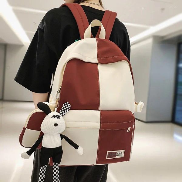 Rucksack Coole Frauen Männer Nylon Geldbörse Weibliche College Mode Niedliche Dame Männlich Reise BookBag Mädchen Kawaii Schule Laptop