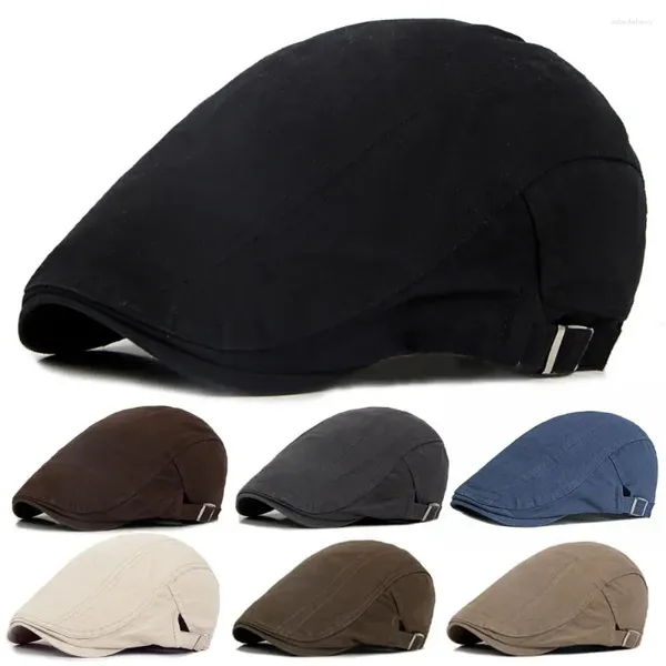 Berets homens boina chapéu manter quente forro de feltro tampa plana estilo britânico cavalheiro masculino acessórios de vestuário para viagens