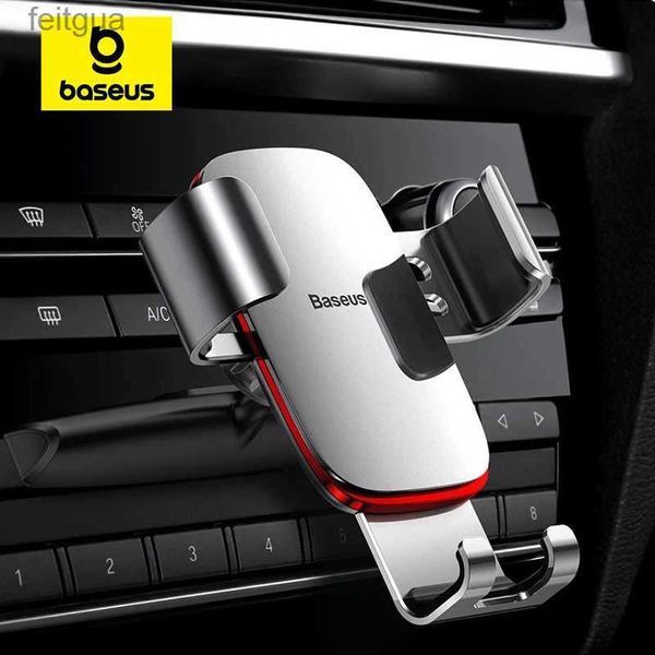 Suporte para montagens de telefone celular Baseus Gravity Car Phone Holder Suporte para clipe de telefone móvel Suporte para slot de CD para iPhone Samsung YQ240130