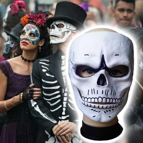 Filme 007 JAMES BOND Spectre Máscara Crânio Esqueleto Assustador Halloween Carnaval Cosplay Masquerade Ghost Party Resin Masks226s