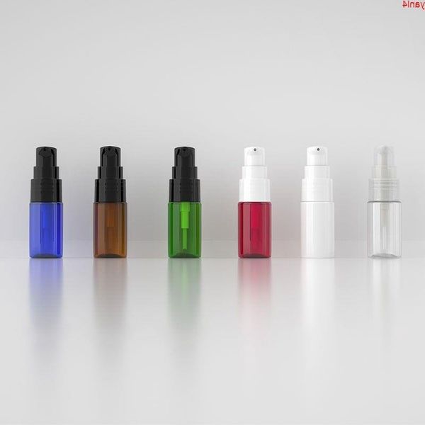 48 pz/lotto 10ml trasparente/bianco/rosso/verde/marrone/blu bottiglie di crema per lozione di plastica vuote contenitore formato da viaggio Containergoods Ncrhw