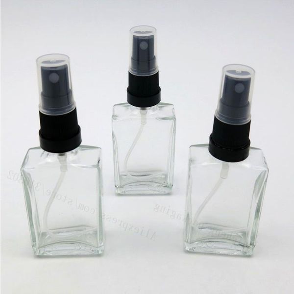 12 Stück 1 Unze Parfüm/Köln Zerstäuber Leere nachfüllbare Glasflasche Schwarz Manipulationssicherer Sprüher 30 ml Aigpl