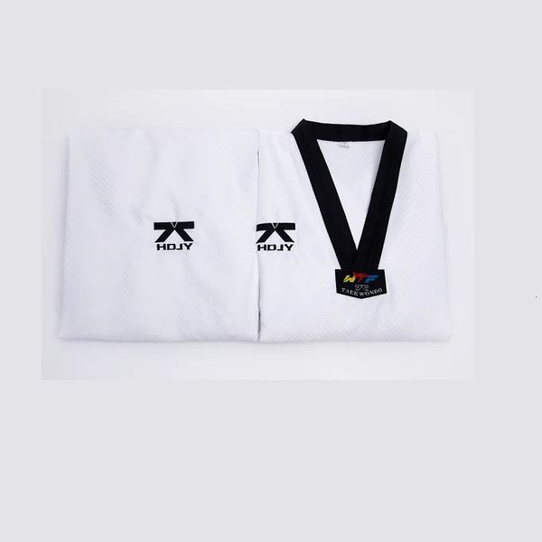 WTF Taekwondo Uniforme per bambini Judo Karate Tuta da allenamento Materiale a rete larga per uomo e donna Confortevole e traspirante 240122