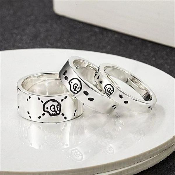 925 Designer d'argento Love Heart Ring Men Donne Domenne Snake Anello nuziale di coppia di qualità di fascia alta con box maschio e femmina BU315K