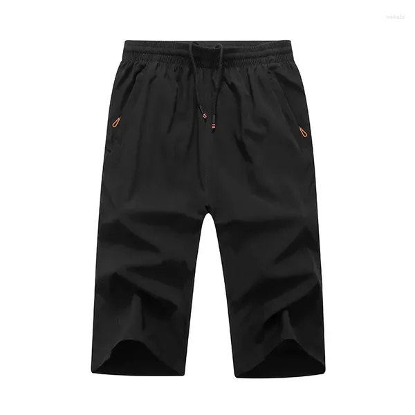 Мужские шорты для бега на открытом воздухе, мужские летние спортивные штаны для фитнеса, быстросохнущие водонепроницаемые короткие штаны с эластичной резинкой на талии