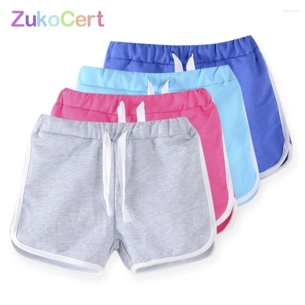 Pantaloncini per bambini Ragazze Estate Cotton Candy Color Ragazzi Sport Pantaloni corti larghi casual Pantaloni da spiaggia per bambini