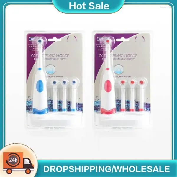 Set spazzolino elettrico Kit per la cura dello spazzolino per la pulizia delle setole morbide impermeabile Tipo di rotazione Strumento manuale per l'igiene orale