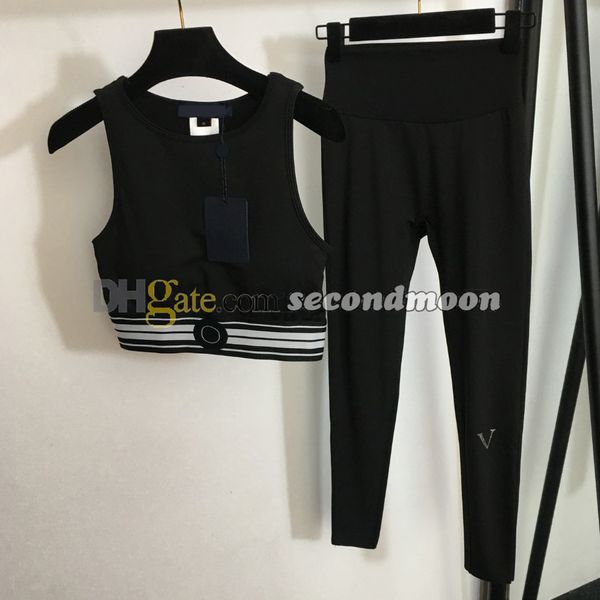 Mulheres de secagem rápida treino em torno do pescoço colheita topo cintura alta calças ginásio strass carta esporte leggings