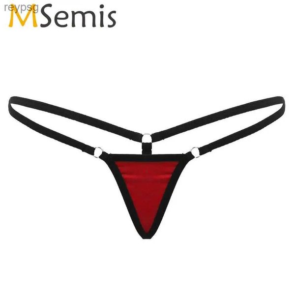 Outras calcinhas MSemis Mulheres Roupa Interior Erótica Micro Mini Lingerie Super Low Rise T-Back G-String Thong Bikini Briefs Sexy Hot Underpant YQ240130