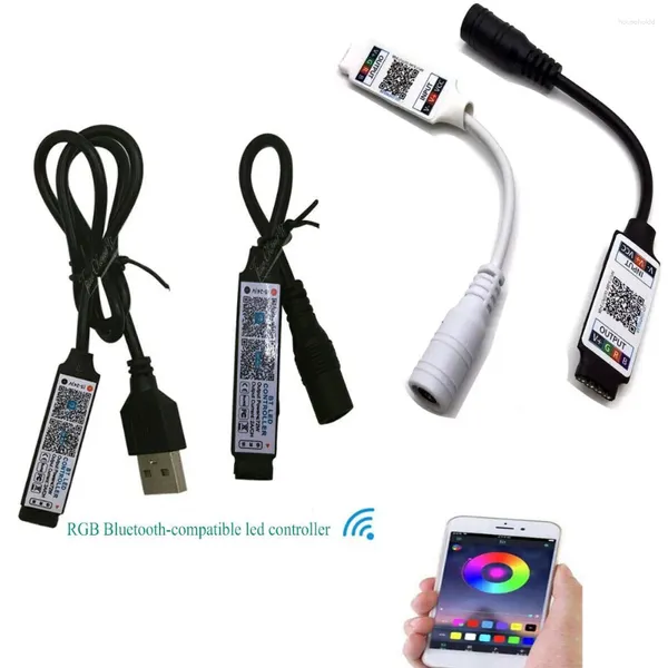 Controladores DC5-24V USB / DC Mini Bluetooth-compatível Smart Phone App Controlador Controle Sem Fio para 5050 3528 RGB LED Strip Light